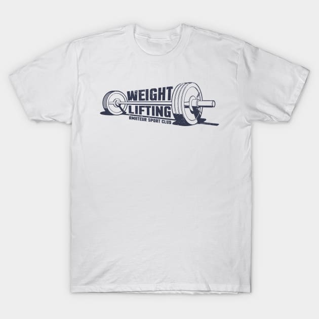 Weightlifting athleticism vintage print T-Shirt by Agor2012